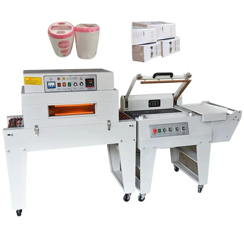 Customized Shrink Wrap Packing Machine Heat Tunnel Sealer Wrapper Industrial Grade For Daily Product Carton Box Sealing Wrapping