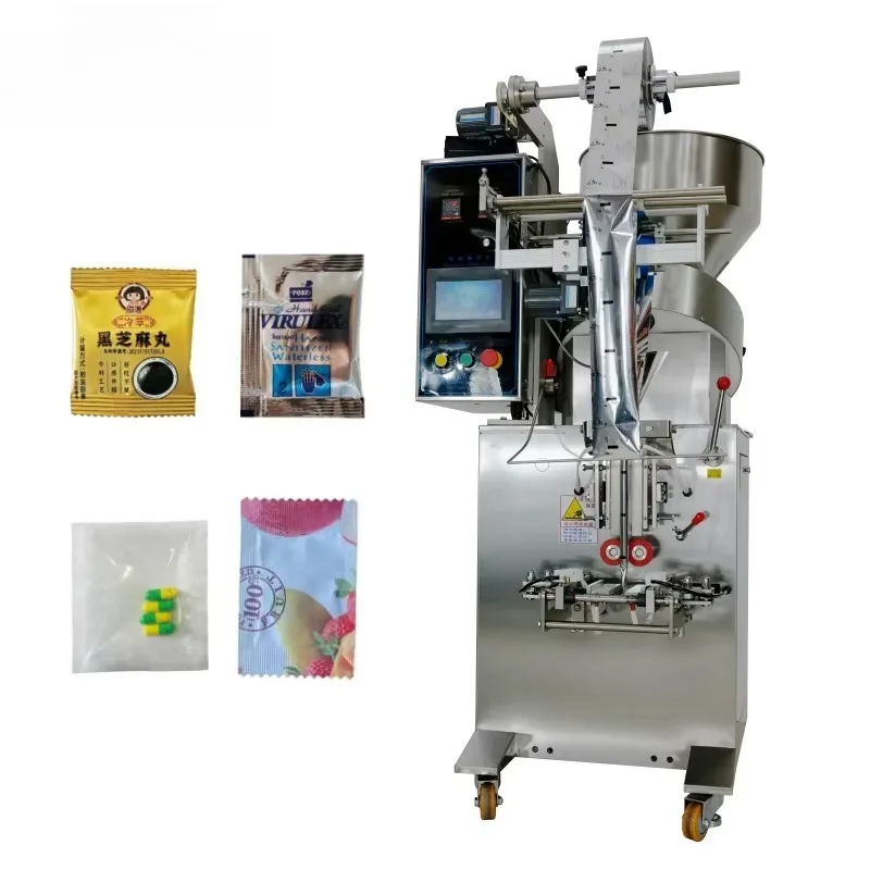 Vertical Vffs Packaging Machine Dried Fruits Snacks Pills Three-sided Sealing Back Sealing Packaging Machine Customized
