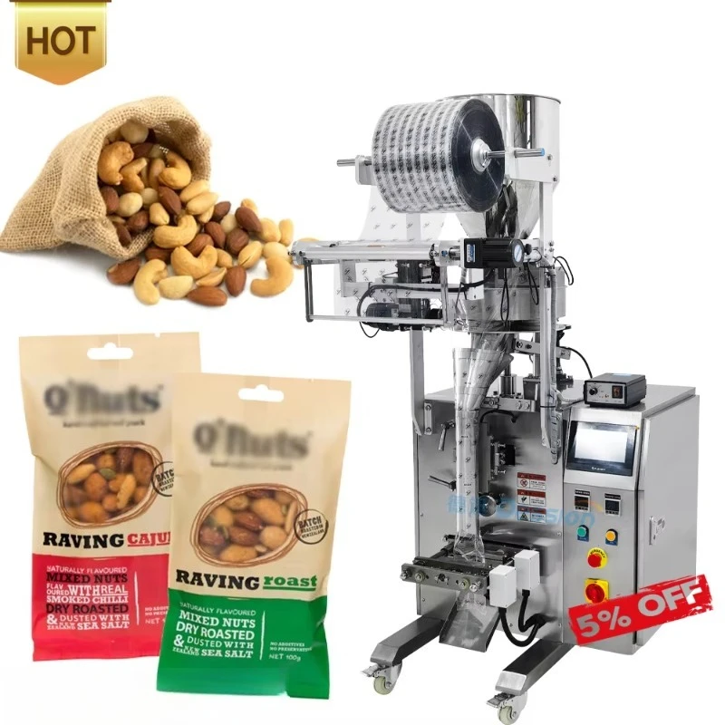 Customized Automatic Dried Fruit Mixed Nuts Sachet Packing and Sealing Machine Pistachio Cashew Nuts Packaging Machine